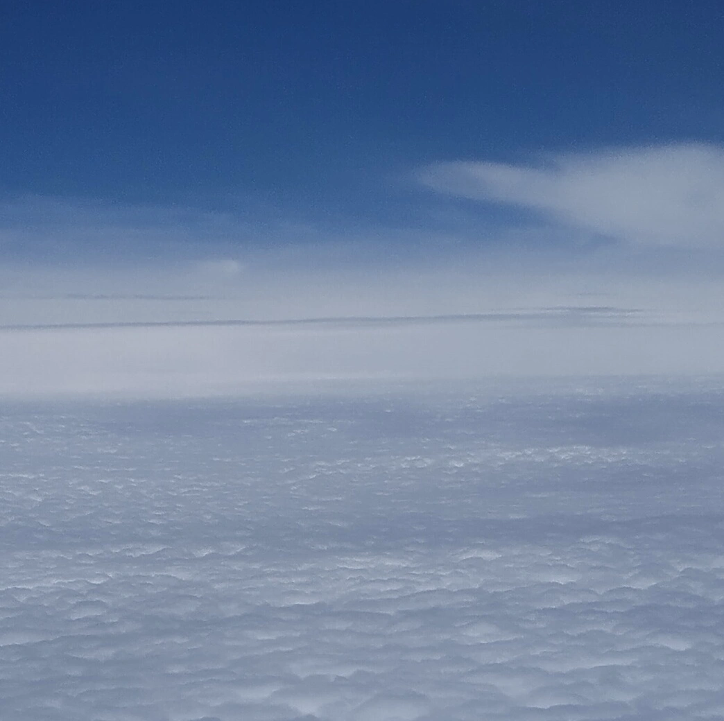 Somewhere above Hyderabad